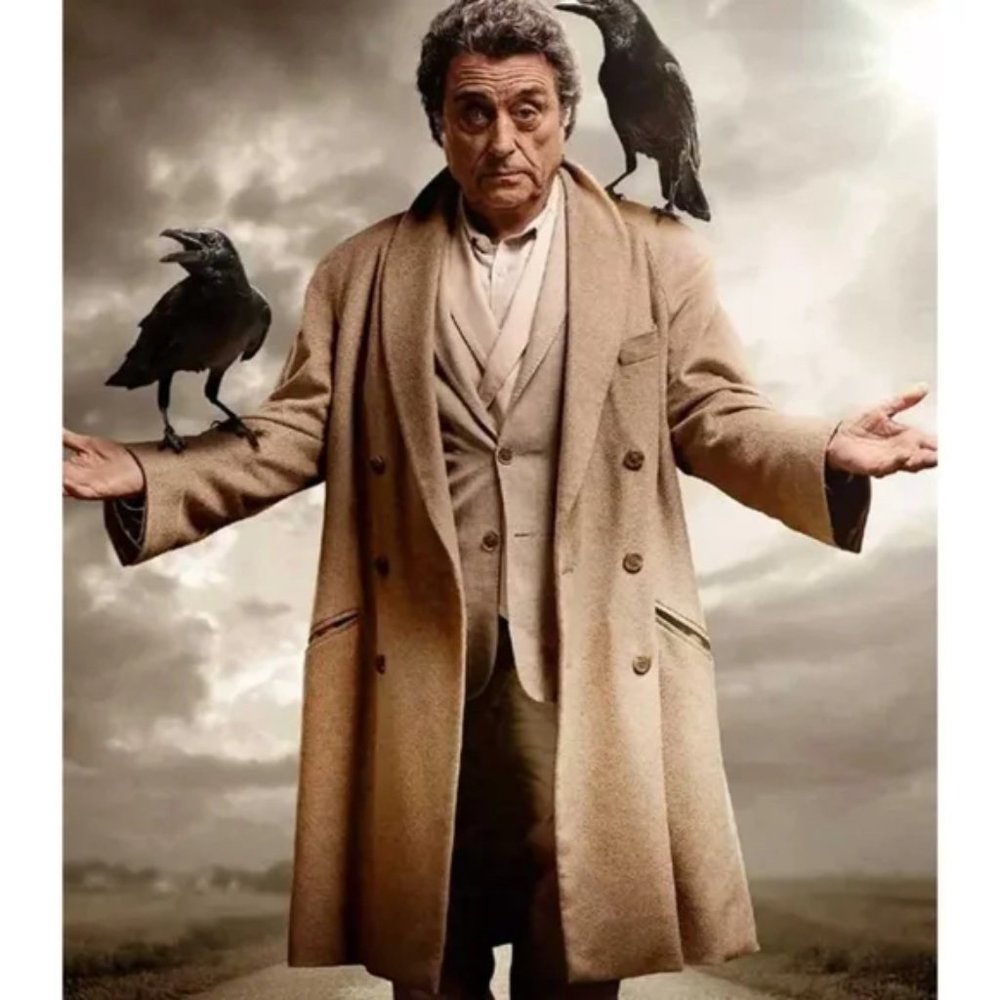 Bespoke Cashmere Double Breasted Overcoat/ Balmacaan - Ian Mcshane American Gods
